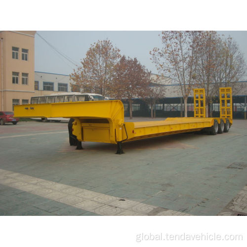 Lowbed Semitrailer 3 Lines 6 Axles Low Bed Trailer Supplier